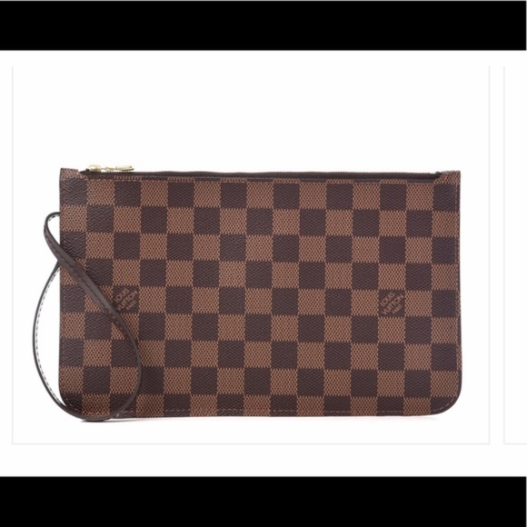 Louis Vuitton Handbags - Auth NEW Louis Vuitton Neverfull Red damier clutch